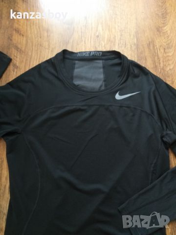 Nike Pro Men's Tight Fit Long-Sleeve Top - страхотна фитнес блуза КАТО НОВА ХЛ, снимка 1 - Спортни дрехи, екипи - 46126248