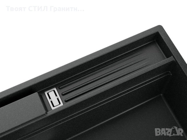Графитна гранитна кухненска мивка Осло 90 Pocket 880x530 мм, снимка 7 - Мивки - 51719514