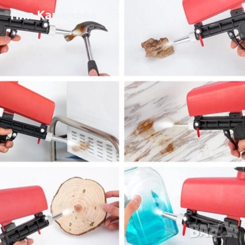 Многофункционален пистолет за пясъкоструене – Идеален за премахване на ръжда, боя и замърсявания, снимка 5 - Други инструменти - 52871761