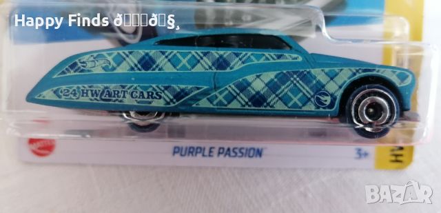 💕🧸 Hot Wheels  24  Purple Passion HW Art Cars  TH, снимка 2 - Колекции - 46115252