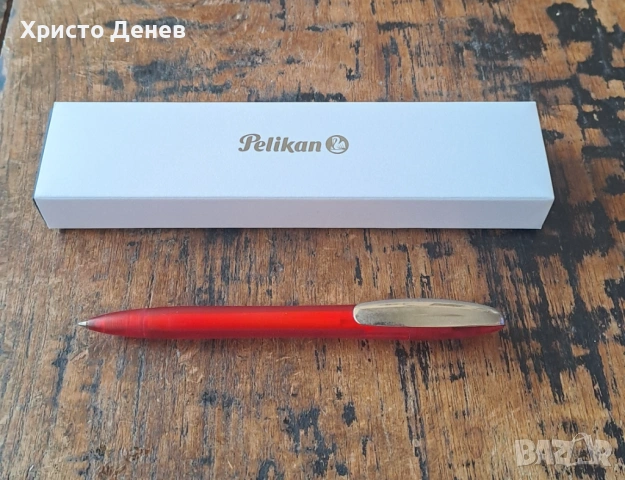 химикалка Pelikan Пеликан Германия с метален клип рядък модел 