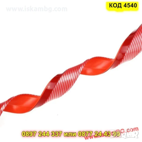 Универсален карбонов лип спойлер за предна броня - Червен - КОД 4540, снимка 4 - Аксесоари и консумативи - 50646202