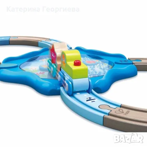 Hape дървена играчка морско дъно-влакче, снимка 1