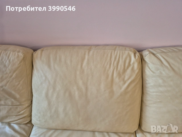 Стилен диван естествена кожа, снимка 7 - Дивани и мека мебел - 53913339