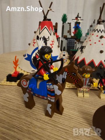Lego 6766 Rapid River Village Уестърн Индианци, снимка 8 - Колекции - 45481117