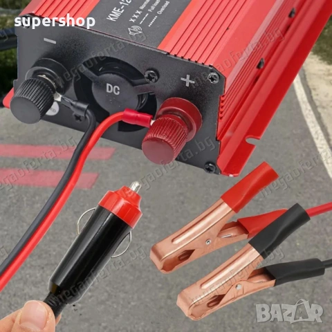 Автомобилен Инвертор UKC 12V-220V 2000W Преобразовател на Напрежението, снимка 4 - Аксесоари и консумативи - 54014388