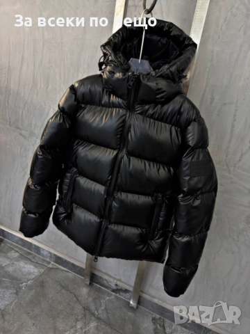 Burberry Мъжко Оригинално Черно Зимно Яке С Качулка Код A1148