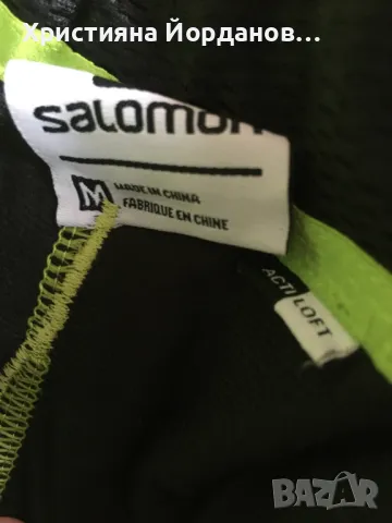 Ски панталон Salomon Gore-Tex неон M, снимка 3 - Зимни спортове - 48823158