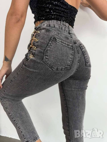 Дънки слим модел по тялото ЕЛАСТИЧНИ, снимка 5 - Дънки - 50761117