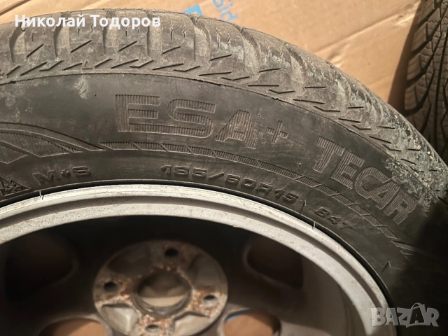 Зимни гуми Michelin 2 бр. и ESA Tecar 2 бр. 185/60/15, снимка 9 - Гуми и джанти - 52296580