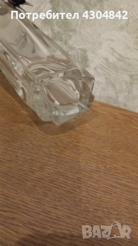 Стъклена ваза с метален обков, снимка 5 - Вази - 52162015