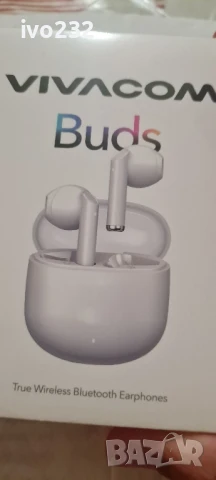 Безжични cлушaлки Vivacom Buds True Wireless Earphones, до 25 чaca, снимка 8 - Bluetooth слушалки - 50592601