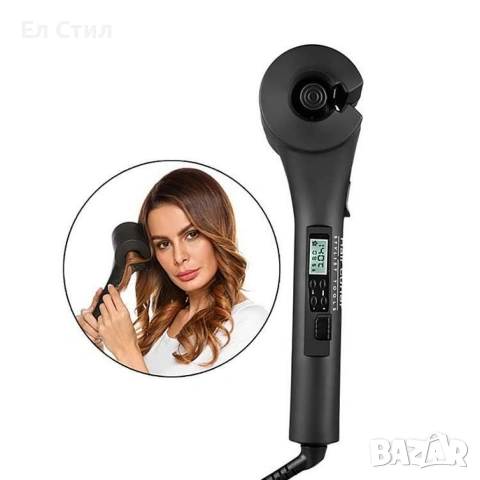 Високотехнологична керамична преса за къдрене на коса с LED дисплей - черна!, снимка 14 - Преси за коса - 53866525