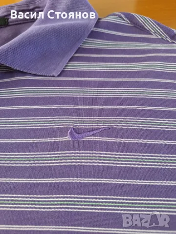 Nike Golf Tiger Woods Collеction поло тениска - размер L, снимка 3 - Тениски - 47219150