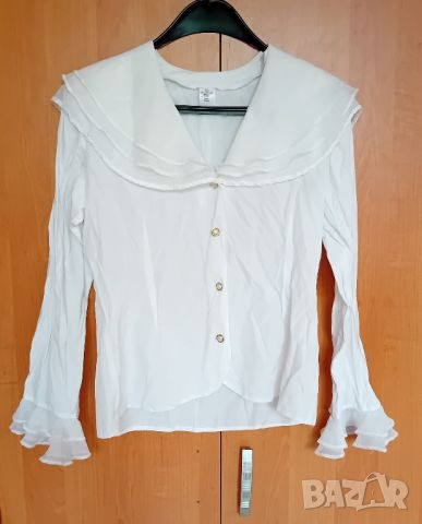 Елегантна бяла риза, снимка 1 - Ризи - 45808331