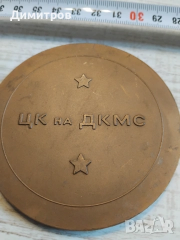 Бронзов масивен плакет, снимка 2 - Антикварни и старинни предмети - 54058095