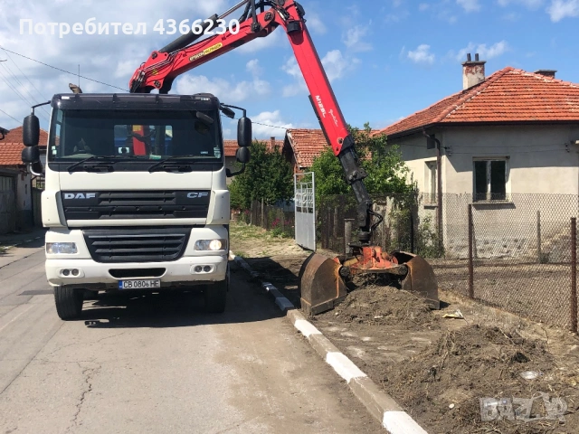 Услуги камион самосвал с кран и щипка, снимка 4 - Транспортни услуги - 53877861