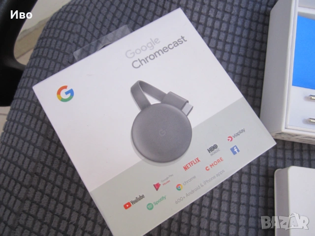 Google Chromecast NC2-6A5 3rd generation, снимка 2 - Плейъри, домашно кино, прожектори - 53573227