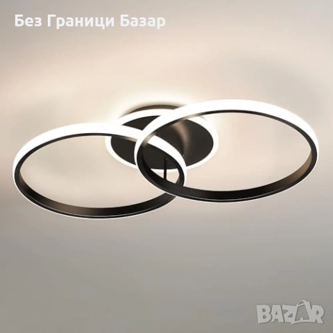 Нова LED плафониера 36W 4320LM 3CCT 3000/4500/6500K Memory 3 ринга лампа