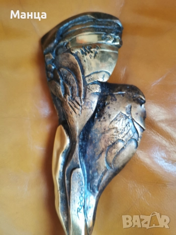 Бронзова статуетка на БОРИС АНДРЕЕВ – РЕДЖО, снимка 5 - Антикварни и старинни предмети - 48898039