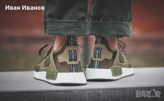 оригинални маратонки ADIDAS ORIGINALS NMD XR1 BOOST RUNNER PRIMEKNIT "OLIVE CARGO" номер 39 1/3, снимка 3 - Маратонки - 46434742