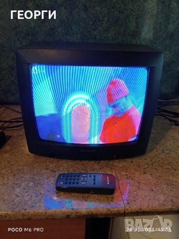 продавам цветен телевизор SHARP с дистанционно 49лв работи идеално, снимка 2 - Телевизори - 46393817