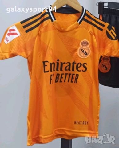Mbappe 9 Real Madrid Orange 2025 Екип Мбапе + Калци Оранжев 2025 Ново, снимка 2 - Футбол - 46398424