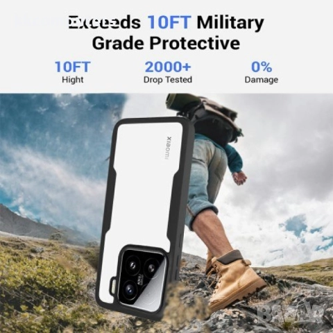 Xiaomi 15 Силиконов Калъф Anti-drop TPU + Acrylic и Протектор, снимка 9 - Калъфи, кейсове - 51497075