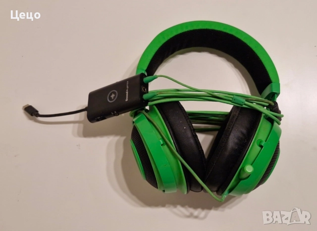 razer слушалки + soundblaster
