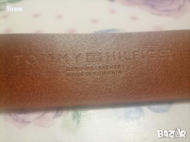 Tommy Hilfiger Оригинал Мъжки Колан Естествена Кожа Нов 100см. , снимка 9 - Колани - 46246432