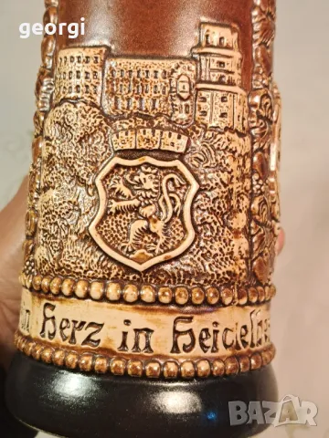 немска керамична колекционерска халба 25/4, снимка 6 - Колекции - 50235502