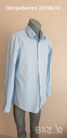 Hugo Boss H - Hank - kent- C1-214 Slim Fit Easy Iron Stretch Cotton Mens Size 44/17 1/2 XL НОВО! ОРИ, снимка 6 - Ризи - 47163843