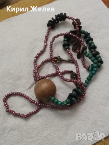 Колие ръчно изработено с маниста 58247, снимка 3 - Колиета, медальони, синджири - 52867745