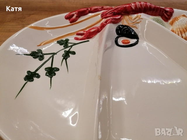 Керамично плато , снимка 6 - Чинии - 52434209