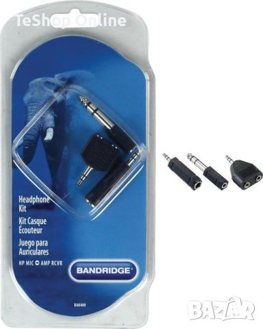 Аудио адаптер Bandridge RCA 3 броя комплект, снимка 1 - Други - 46388074