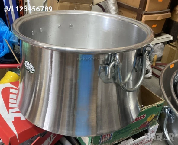 казан за курбан - Алуминиев /Арабски/ казан с капак 115 л. /104 л; 128 л/ джамийски, снимка 7 - Съдове за готвене - 50840642