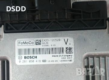 Компютър двигател / ECU EX2312C520VA 0281030418 за Jaguar XF X250 2.2 D, снимка 3 - Части - 45743684