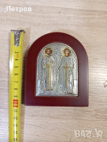 Сребърна икона, снимка 8 - Икони - 53438633