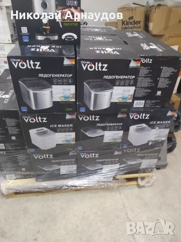 Ледогенератор Oliver Voltz OV51447CS, 100W~120W, 12кг./24ч., 1.3л., Инокс, снимка 2 - Други - 50455200