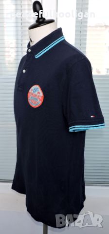 Tommy Hilfiger 1985 Men`s Vintage Short Sleeve Blue Casual Polo T-Shirt Size L -мъжка тениска, снимка 11 - Тениски - 46295795