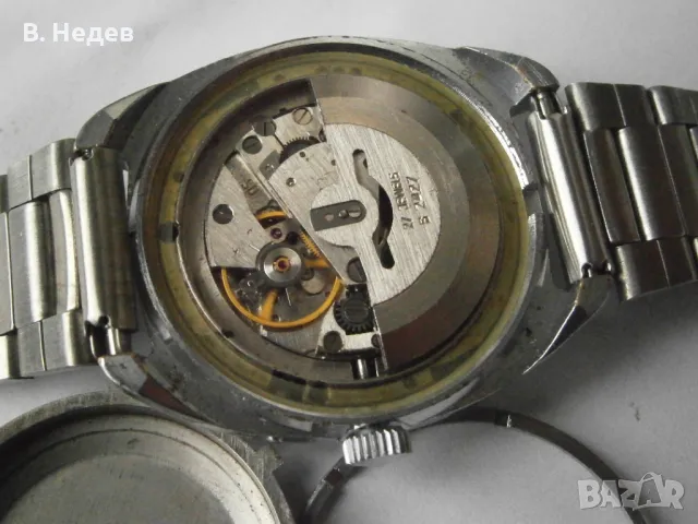 SLAVA, automatic, cal. 2427, made in USSR, case 37mm, TOP!, снимка 8 - Мъжки - 46493510