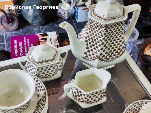 Порцеланов сервиза чаши и чинии Англия Adams, снимка 8 - Сервизи - 49919884