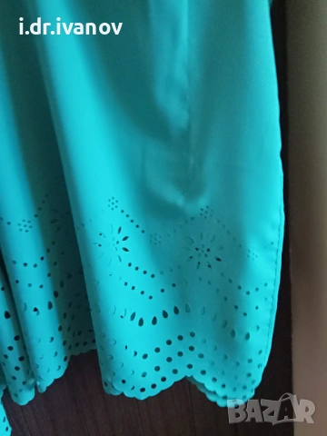 зелена туника с рязана бродерия , снимка 6 - Туники - 54095684