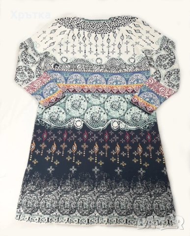 Ivko Jacquard Cardigan - Оригинална дамска жилетка размер 42 / L, снимка 5 - Жилетки - 53087089