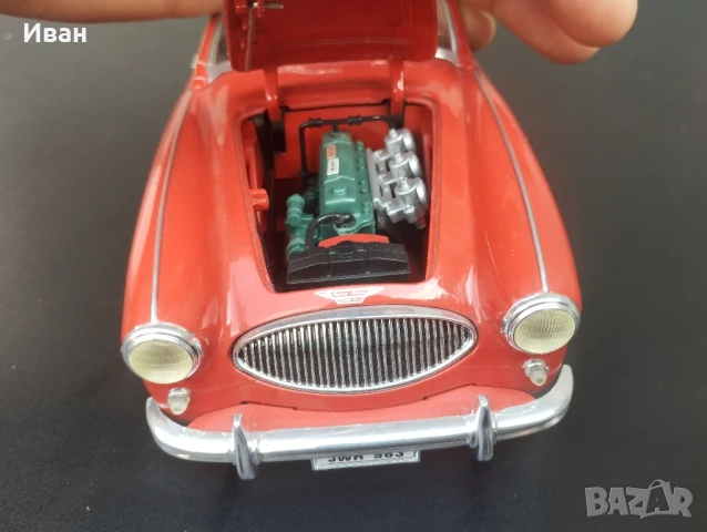 Колекционерска метална количка Austin-Healey 3000 Mark II 1:18, снимка 9 - Колекции - 51062972