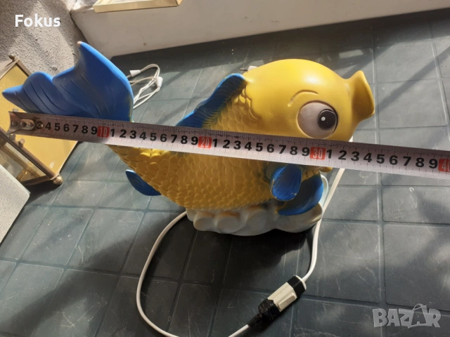 Уникална немска винтич каучукова лампа риба за детска стая, снимка 7 - Антикварни и старинни предмети - 53282204