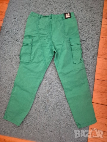 зелен панталон Паус Biscuit, снимка 2 - Панталони - 51540575