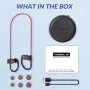 Bluetooth 5.3 слушалки TONEMAC U8, IPX7, 15 часа батерия, червени, снимка 1