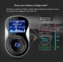 FM, Bluetooth Трансмитер, модулатор за кола с LCD екран, безжична връзка, USB вход, снимка 4