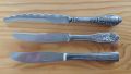 Стари колекционерски ножчета с посребрени дръжки, снимка 1 - Прибори за хранене, готвене и сервиране - 45297450